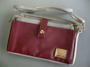  unused labaga Jerry thin type wallet attaching Mini pochette shoulder LA BAGAGERIE