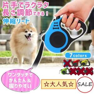 300円即決 ペット リード ハーネス用 散歩 伸縮 小型犬 フック 首輪 猫 うさぎ 防災 かわいい おしゃれ 軽量 ロック付き 安心