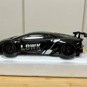 1/18 AUTOart オートアート LB-WORKS ランボルギーニ アヴェンタドール リミテッドエディション （ブラック／カーボンボンネット）の画像1