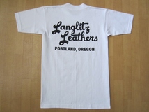 LANGLITZ LEATHERS　本店限定・Tシャツ裏面