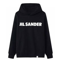 新品未使用☆JIL SANDER☆ジルサンダー☆リフレクターロゴパーカー☆イタリア製☆ブラック黒☆サイズ L ☆_画像1