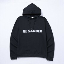 新品未使用☆JIL SANDER☆ジルサンダー☆リフレクターロゴパーカー☆イタリア製☆ブラック黒☆サイズM ☆_画像1