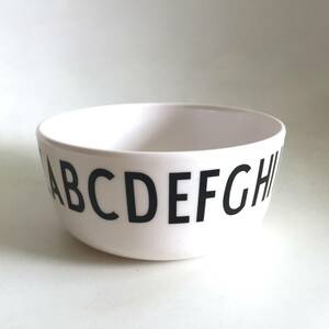 *Design Letters made alphabet melamin bowl a Rene Jacobsen Arne Jacobsen font Northern Europe 