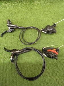 ☆SHIMANO DEORE-XT BL-M8000 ZEE BR-M640 シマノ ディスクブレーキ 前後セット 中古 USED FRset ブレーキレバー ブレーキ キャリパー