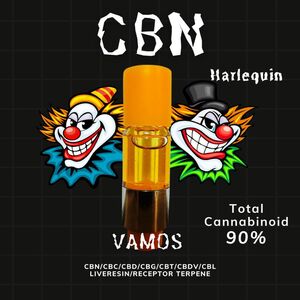 CBN 0.5ml リキッド Harlequin(ハーレクイン) 最高品質510規格フルガラスアトマイザー