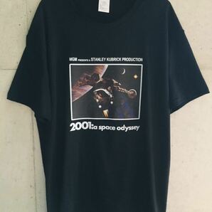 【美品★メンズXL★送料無料！】2001年宇宙の旅 Tシャツ 半袖 ブラック コットン100% SF映画 スタンリー キューブリックオーバーサイズ Tee