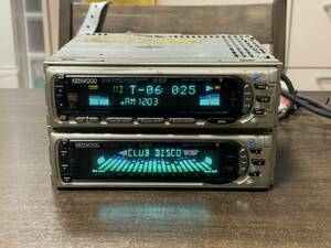 一応動作品□ケンウッド製1DIN+1DIN CD/MDデッキ M505/D505 MD不調