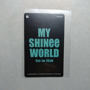 MY SHINee WORLDのムビチケカードです。裏面のＱＲコードは削っていますが、未使用です。