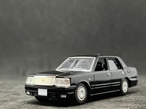 1 jpy ~ car collection 80 1 1/80 Toyota Crown sedan ( black ) junk Tommy Tec car kore①