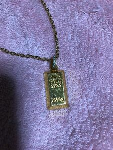 ゴールドネックレス　 ゴールドインゴットテイスト チェーン necklace