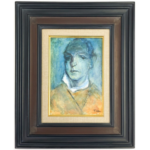 Art hand Auction [SHIN] Кейсуке Тода Мужчина (Священник) Картина маслом SM 2000 в рамке Подлинность гарантирована, Рисование, Картина маслом, Портреты