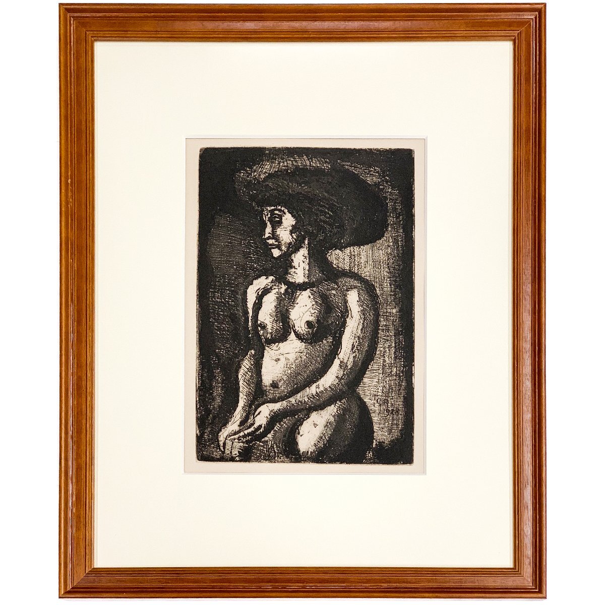 [SHIN] Georges Rouault La prostituta del sombrero grande (de El renacimiento de Ubú) Impresión en cobre, enmarcado Georges Rouault, Cuadro, Pintura al óleo, otros