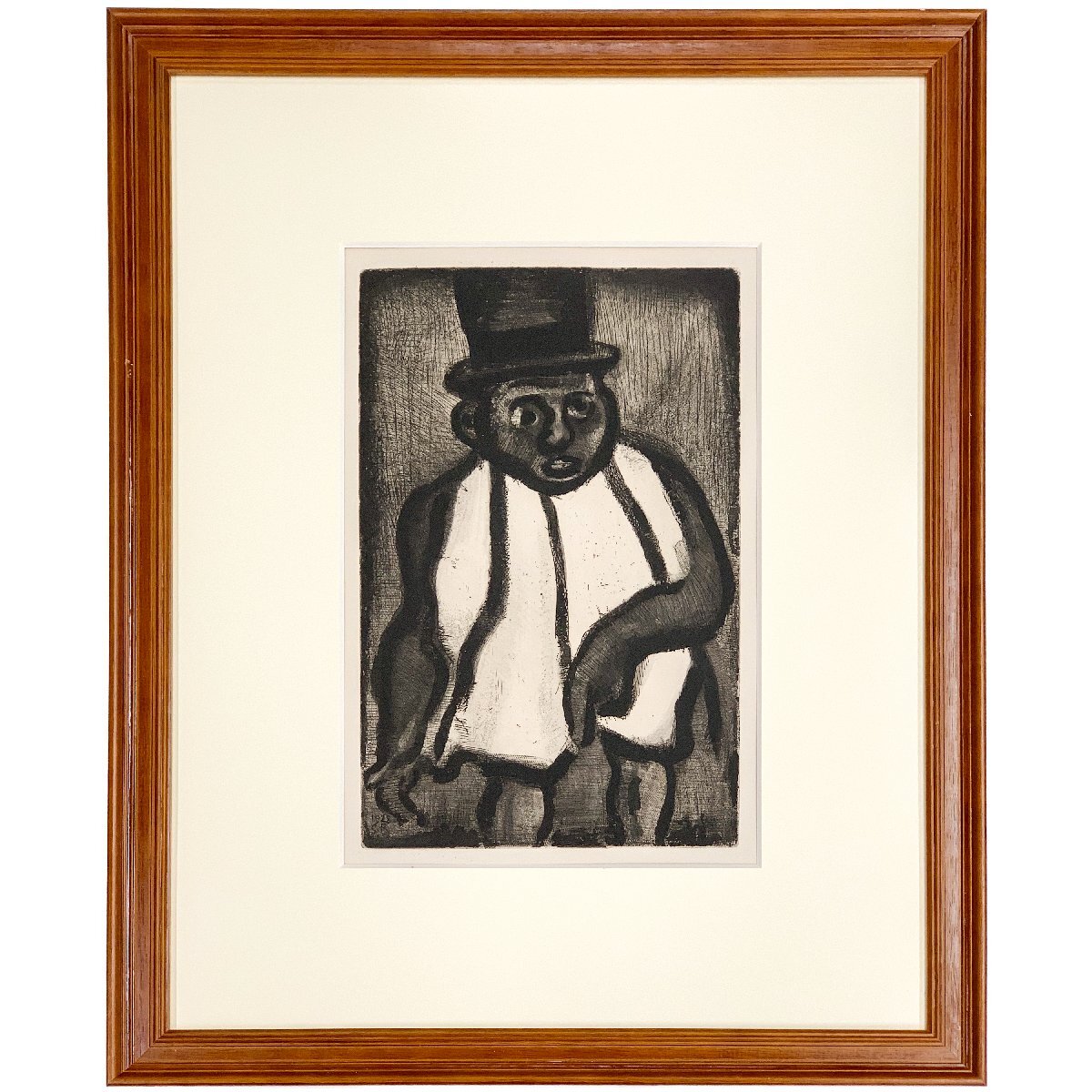 [SHIN] Georges Rouault Candidate Budubadabu (from The Rebirth of Old Ubu ) Copperplate print, framed Georges Rouault, Painting, Oil painting, others