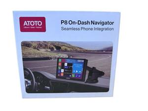 ATOTO P8 ポータブル 7インチ オンダッシュカーGPSナビゲーション、ワイヤレス CarPlay & ワイヤレス Android Auto