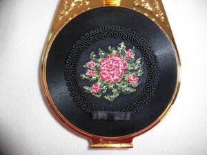  small po one mirror bag type mirror flower embroidery Max Factor Novelty - chain attaching mirror 