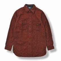 ★希少 USA製 三角タグ 80s ヴィンテージ 古着 ウールリッチ WOOLRICH 長袖 ウール シャツ M チェック柄 レッド 襟芯有 アメカジ 80年代★_画像1