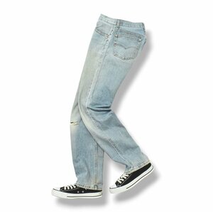 ★USA製 ヴィンテージ 古着 リーバイス Levis 501 xx ストレート デニム パンツ 32 × 36 インディゴ ボタンフライ 93年製 ボタン裏 544★