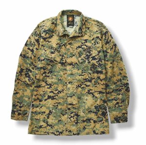 ★実物 放出品 USMC 米軍 海兵隊 コンバット ジャケット S－L デジタルカモ柄 カーキ 総柄 迷彩 デジカモ アメリカ軍 ミリタリー 古着★