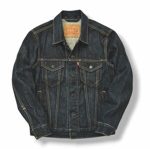 ★美品 濃紺 リーバイス Levis 3rd TYPE デニム ジャケット XS インディゴ トラッカー ジージャン アメカジ ヴィンテージ レプリカ 古着 ★