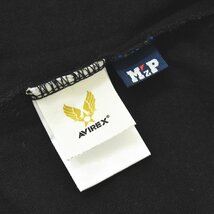 ★ アヴィレックス AVIREX LTO 長袖 Tシャツ XL ブラック メンズ エアフォース ミリタリー ロングスリーブ ロンT トラ バックプリント★_画像8