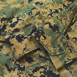 ★実物 放出品 USMC 米軍 海兵隊 コンバット ジャケット S－L デジタルカモ柄 カーキ 総柄 迷彩 デジカモ アメリカ軍 ミリタリー 古着★の画像7