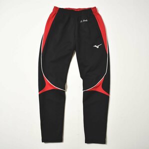 ★ 美品 ミズノ MIZUNO 日本大学 ジャージ 上下 セットアップ S レッドxブラック トラック ジャケット パンツ 刺繍ロゴ バックプリント★の画像4