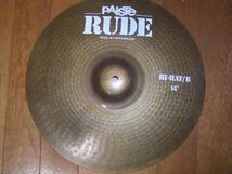 ★貴重品！パイステ　ルード　Paiste RUDE Hi-Hat 14 Pair　中古品_画像3