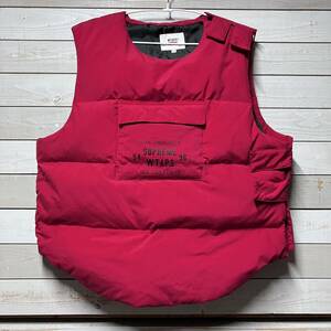 SIZE L SUPREME WTAPS TACTICAL DOWN VEST RED シュプリーム ダブルタップス タクティカル ダウン ベスト レッド