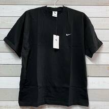 SIZE L NIKE LAB SOLO SWOOSH BLACK TEE SHIRT DA0321-010 ナイキ ラボ ソロ スウォッシュ ブラック Tシャツ_画像1