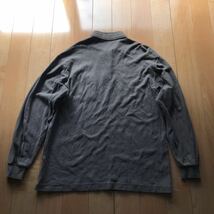 クロコダイル ポロシャツ 日本製 170-1-35 メンズ L グレー 黒ワニ_画像2