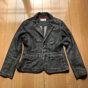  Scapa Denim tailored jacket 170-1-45 lady's 40 gray 