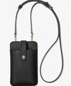 2024春夏最新(*'▽')　MICHAEL Michael Kors Saffiano Leather Smartphone Crossbody Bag　本物をお届けします♪