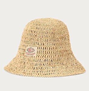 2024ss ☆US限定☆　直営　Polo Ralph Lauren　Raffia Bucket Hatt　本物をお届け！レア！