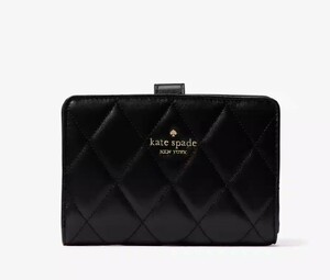 2024春夏新作　Kate Spade Carey Medium Compact Bifold Wallet キャリー ミディアム コンパクト二つ折り財布 KG424　本物をお届けします