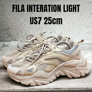 FILA フィラ イントレーションライト 25cm ユニセックス 厚底スニーカー　メンズスニーカー　レディーススニーカー ユニセックス