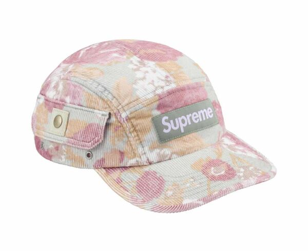 supreme Corduroy Pocket Camp Cap "Floral"コーデュロイ ポケット キャンプ キャップ