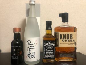 ウイスキー焼酎ジン　4本セット