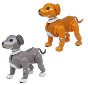 即決 aibo アクションフィギュア2 2種セット 黒ごまエディション&キャラメルエディション アイボ ガチャ ガチャポン ミニチュア sony