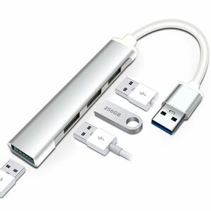 USB ハブ 4ポート USB3.0 Type-C 変換アダプタ アルミ合金製
