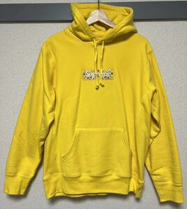 19AW Supreme Bandana Box Logo Hooded Sweatshirt size M Yellow シュプリーム バンダナ ボックス ロゴ パーカー タクシーイエロー