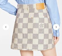 LOUISVUITTON（ルイヴィトン） ダミエアズールデニムAラインミニスカート_画像2