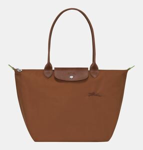 【新品】ロンシャン LONGCHAMP ル プリアージュ グリーン L ショルダーバッグ　コニャック - リサイクルキャンバス