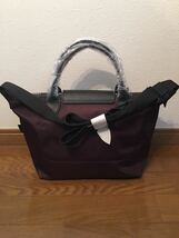 【新品】LONGCHAMP ロンシャン　ル プリアージュ エナジートップハンドルバッグ S バーガンディ_画像2