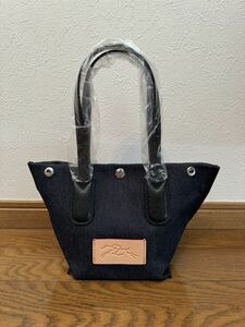 【新品】LONGCHAMP ロンシャン　ESSENTIAL XS ショッピングバッグ　デニム - キャンバス 