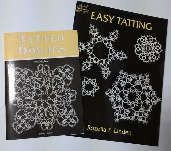 送料無料　2冊セット「TATTED　DOILIES」「EASY　TATTING」タッチング　タティング　洋書