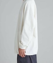 ナンガ　NANGA 長袖Tシャツ ホワイト サイズM　ECO HYBRID OVERSIZED L/S TEE / エコハイブリッド オーバーサイズ ロングスリーブティー_画像8