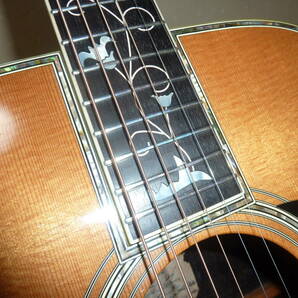 77年製 K.Yairi製 特注 ギター YW-2200 極上のハカランダ単板の画像9