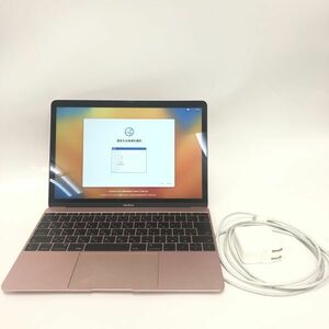 【良品】Apple アップル MacBook マックブック Retina レティーナ 12インチ 2017 ローズゴールド 動作確認済 AC付き AA0