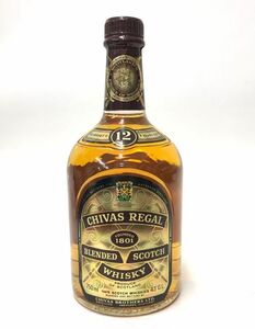 【未開栓】CHIVAS REGAL 12年 シーバスリーガル スコッチウイスキー 旧ラベル 古酒 750ml 43％ CE0