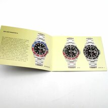 ROLEX ロレックス 腕時計 GMTマスター2説明書 英語表記 冊子 付属品_画像4